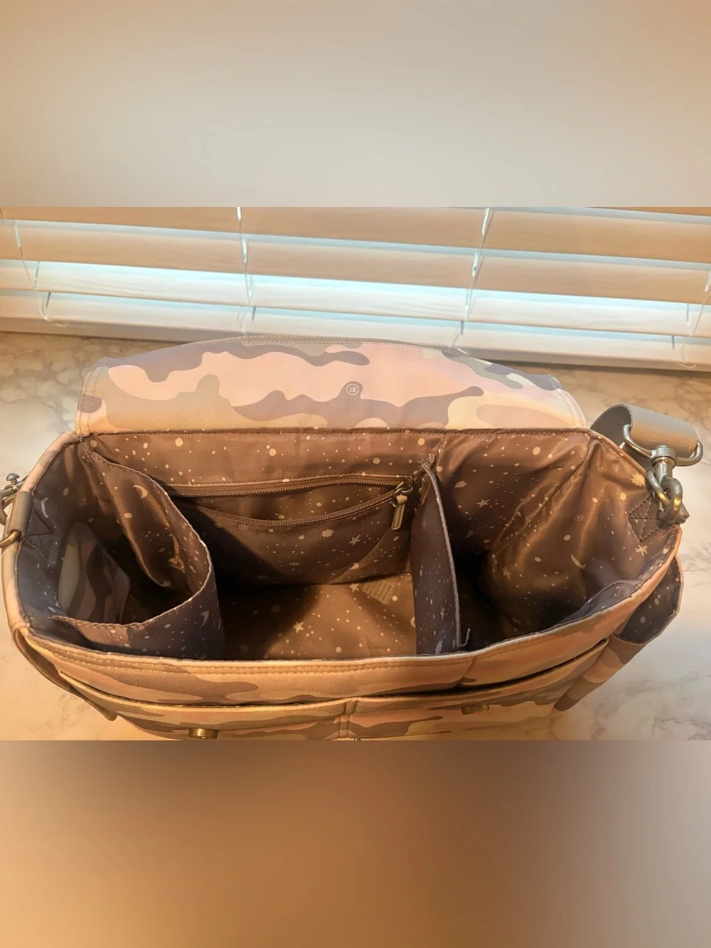 TWELVElittle On-The-Go Stroller Caddy 3.0 Blush Camo Diaper Bag